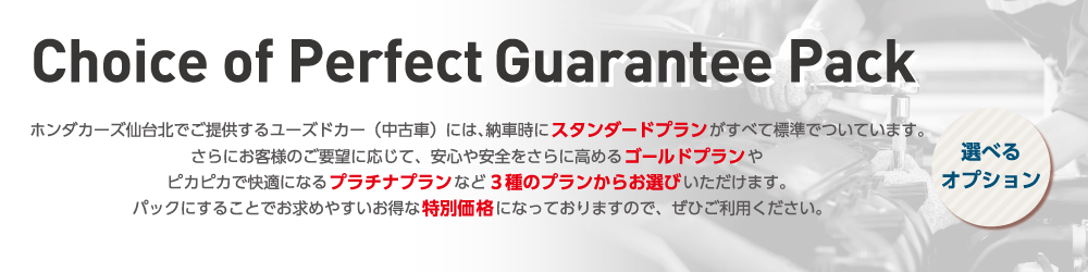 完全保証パック・選べるオプション